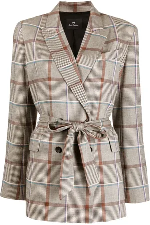 Paul Smith Blazer con motivo de cuadros y doble botonadura