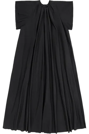 Maison Margiela Vestido acampanado con diseño fruncido