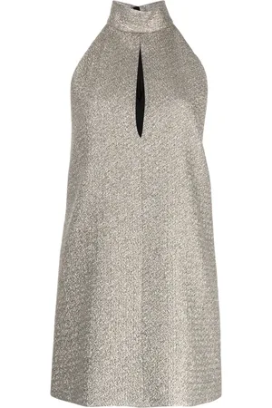 Tom Ford Vestido corto con cuello de tortuga