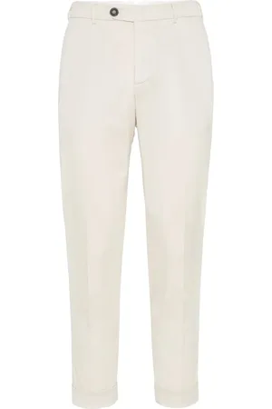 Brunello Cucinelli Pantalones tipo chino de corte slim
