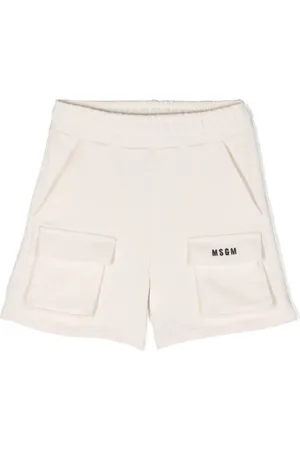 Msgm Shorts cargo con logo bordado