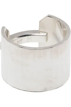 WERKSTATT:MÜNCHEN Anillo con efecto pulido y logo grabado