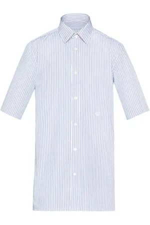 Maison Margiela Camisa C con rayas estampadas