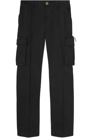 VERSACE Pantalones drop rotch con pinzas