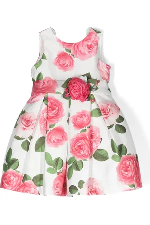 Mimilù Vestido con estampado floral y pliegues