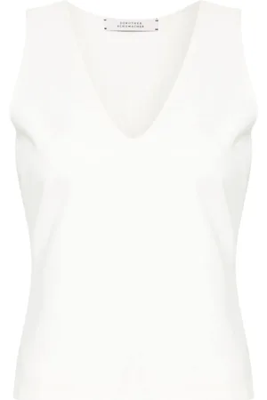Dorothee Schumacher Top sin mangas con cuello en V