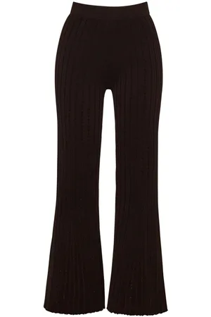 ADAM LIPPES Pantalones de tejido calado capri