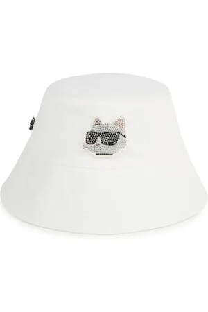 Karl Lagerfeld Gorro de pescador con motivo Choupette