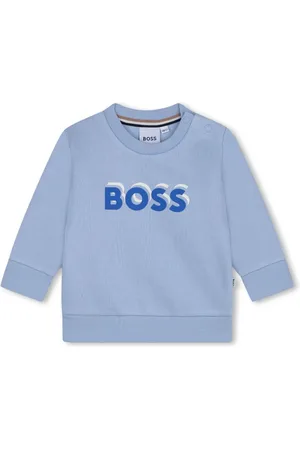 HUGO BOSS Sudadera con cuello redondo y logo estampado