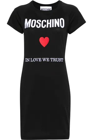 Moschino Vestido estilo playera con logo bordado