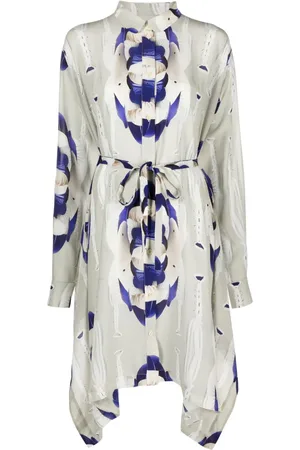HENRIK VIBSKOV Vestido midi Square con estampado abstracto
