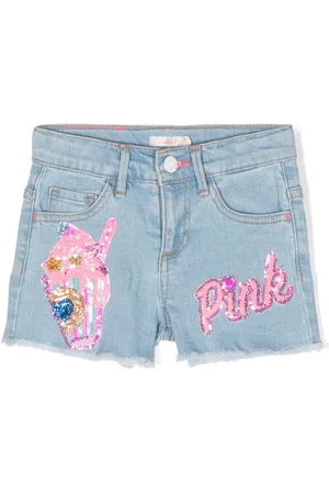 Billieblush Shorts de mezclilla con lentejuelas
