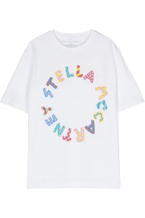 Stella McCartney Playera con logo estampado