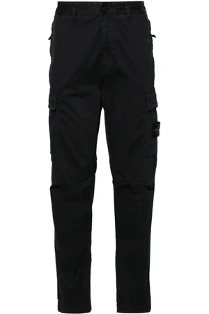 Stone Island Pantalones rectos con motivo Compass