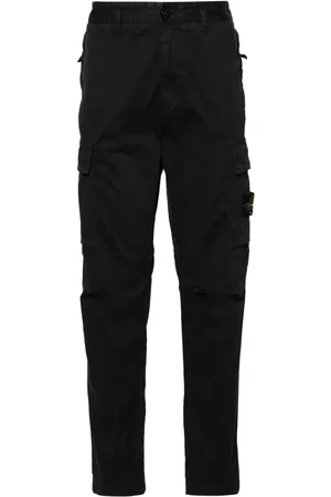 Stone Island Pantalones rectos con motivo Compass