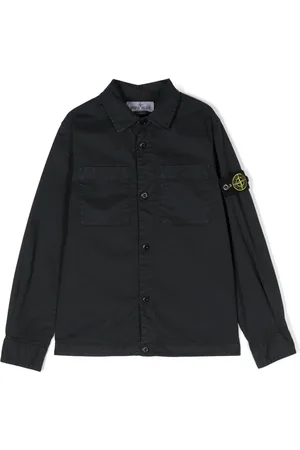 Stone Island Camisa con distintivo Compass