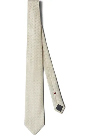 Brunello Cucinelli Corbata de seda con motivo en jacquard