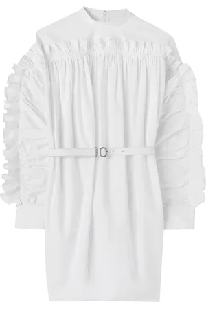 Jil Sander Vestido corto con detalle de volantes
