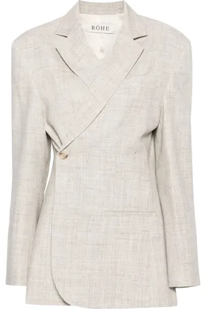 Rohe Blazer con efecto melange y botones