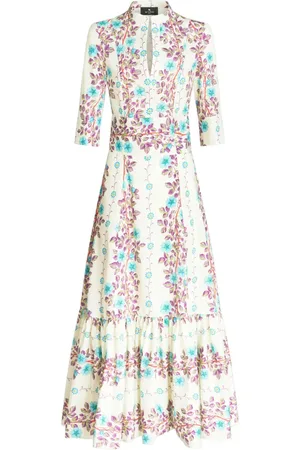 Etro Vestido midi con estampado floral