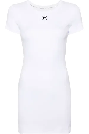Marine Serre Vestido estilo playera