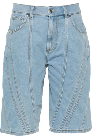 MUGLER Shorts de mezclilla a paneles