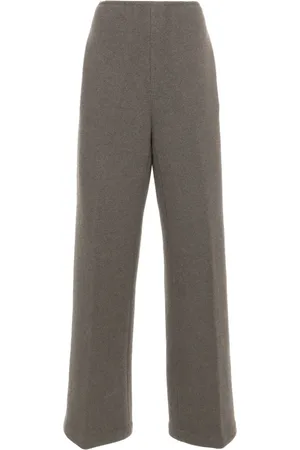 Saint Laurent Pantalones tejidos con diseño ancho 1990