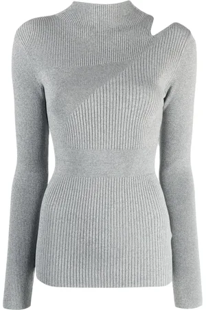 Calvin Klein Top tejido de canalé con abertura