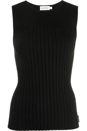 Calvin Klein Top tejido de canalé