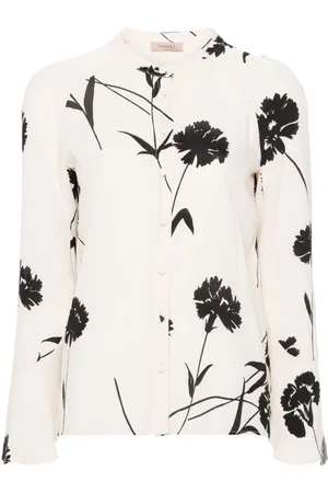 Twin-Set Camisa cady con estampado floral