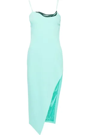 DAVID KOMA Vestido midi con apliques