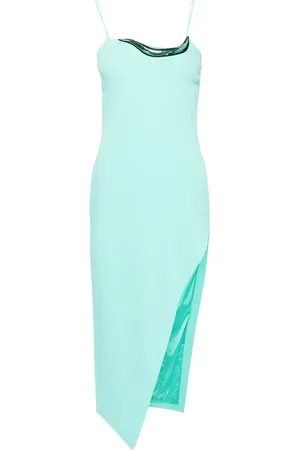 DAVID KOMA Vestido midi con apliques