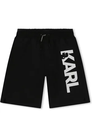 Karl Lagerfeld Shorts de playa con logo estampado