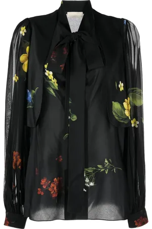 Elie saab Camisa de seda con estampado floral