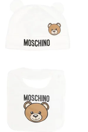Moschino Conjunto de gorro con motivo Teddy Bear