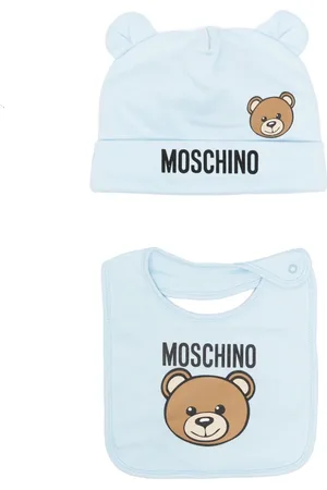 Moschino Conjunto de gorro con motivo Teddy Bear