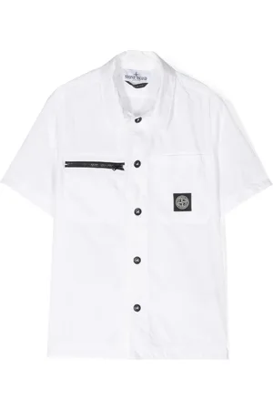 Stone Island Camisa de popelina manga corta