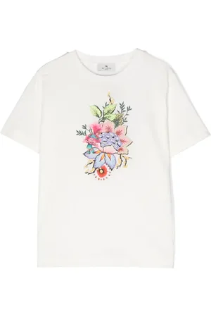 Etro Playera con bordado floral