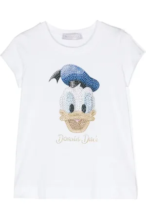 MONNALISA Playera con detalles de cristal