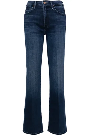 Mother Jeans rectos con tiro medio