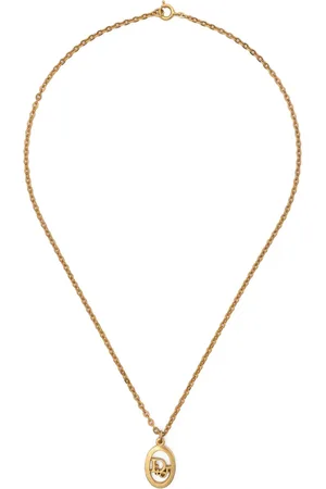 Dior Collar con dije del logo pulido 1980