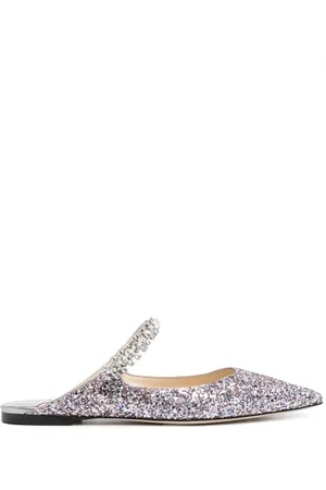 Jimmy Choo Flats Bing con detalle de lentejuelas