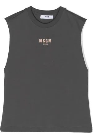 Msgm Playera con cuello redondo