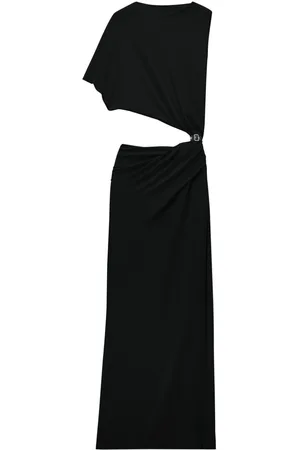 Courrèges Vestido largo asimétrico