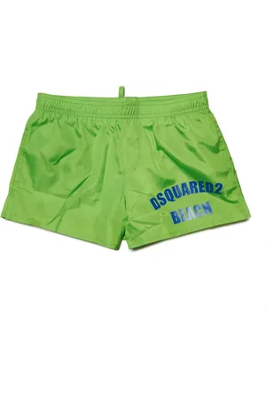Dsquared2 Shorts de playa con pretina elástica y logo estampado