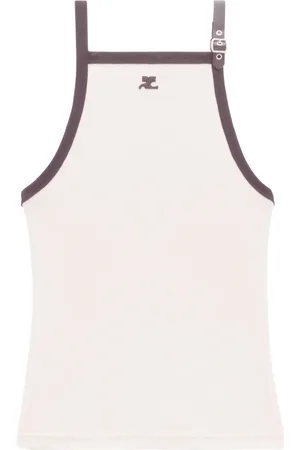 Courrèges Top con detalle de hebilla