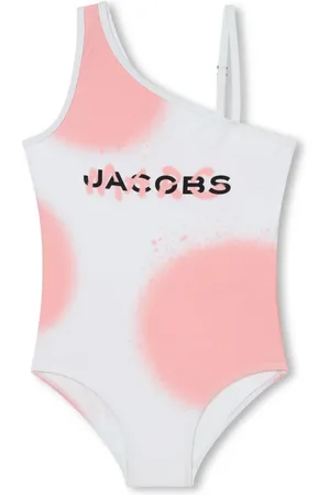 Marc Jacobs Traje de baño asimétrico con logo estampado