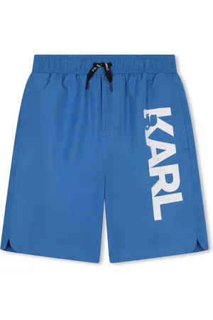 Karl Lagerfeld Shorts de playa con logo estampado