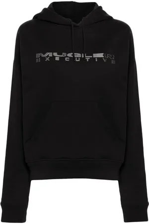 MUGLER Hoodie con letras del logo