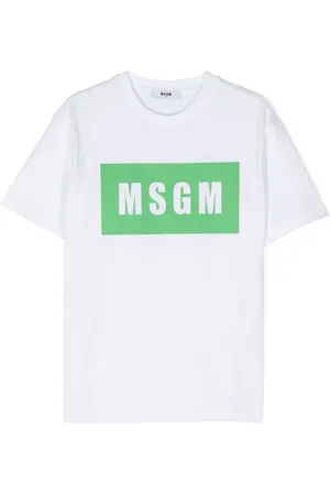 Msgm Playera con logo estampado